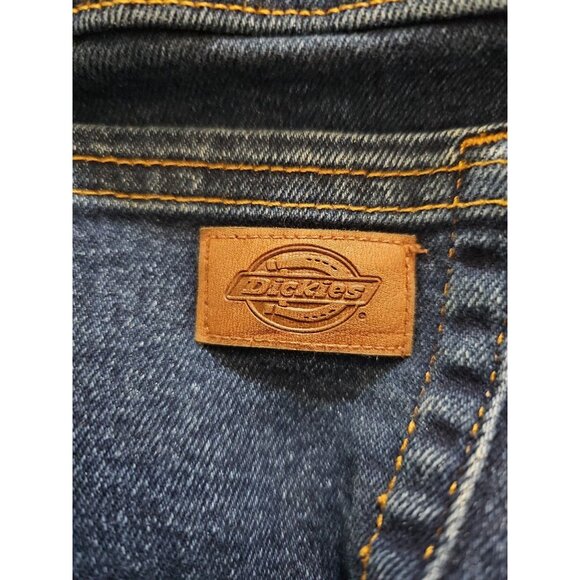 Dickies Jeans Women’s Size 34/30 Straight Leg Relax Fit Work Dark Denim - Picture 6 of 6